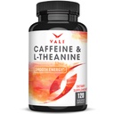VALI Caffeine 50mg & L Theanina 100mg - Pills Caffeine & L-Theanina para Smart Smooth Energy & Focus Supplement. Nootropic Brain Booster Cognitive Support Stack & Focused Clarity. 120 Cápsulas Veggie
