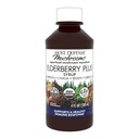 Host Defense Elderberry Plus Syrup - Suplemento de suporte imunológico, respiratório e pulmonar* - Suplemento de cogumelos líquidos com cauda de Turquia, Reishi, Agarikon & Chaga* - 4 fl oz (12 Servões)
