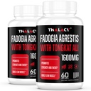 1600mg Fadogia Agrestis Tongkat Ali Supplement, Fadogia Agrestis Extract para Homens com Ashwagandha - Força Máxima, 120 Softgels