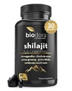 6-em-1 Suplemento Shilajit 300mg, Humor e suplemento de apoio energético com 60mg Puro Ashwagandha, Rhodiola Rosea Panax Ginseng para suporte imuno, memória e foco, 85+ Trace Minerals, 60 Cápsulas