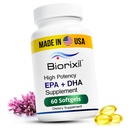 Vegan Omega 3 Suplemento de alta potência EPA DHA Omega 3 Suplemento de óleo de algas Fácil de engolir pequenas cápsulas de gel macio.