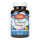 Carlson - EcoSmart Omega-3, Fonte Sustentável, Promove Coração, Cérebro, Visão e Saúde Conjunta, Limão, 90 géis macios