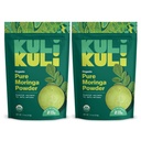 Kuli Kuli Moringa Oleifera Folha Orgânica em pó e smoothie verde, 100% puro USDA Certificado e não-GMO Moringa em pó, ótimo com smoothies, chá e alimentos, 2 pacote