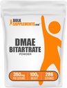 BulkSuplementos.com DMAE Bitartarate Powder - Dimetilaminoetanol Bitartarate, DMAE Suplemento - Sem sabor e sem glúten, 350mg por serviço, 100g (3,5 oz) (Pack of 1)