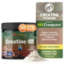 TerraNutri Creatina Mono-hidratado em pó - Puro suplemento Creatina para força muscular, força e desempenho - Não-GMO, sem açúcar, Aditivo-livre - para homens e mulheres, flavored 250g