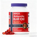 NYO3 Krill Oil Omega 3 Suplemento 1000mg 90 Softgels EPA & DHA, Puro Óleo de Krill Antártico com Astaxantina e 56% Laboratório de Fosfolipídios testado