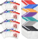 35 & 70 Peças Pill Pouch Bags Zippered, Anglecai Reusable Pill Pouch para sacos de medicina Portable Sealing Travel Medicine Packets with Slide Lock Drug Baggies (70)