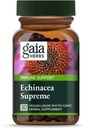 Gaia Herbs Echinacea Supreme - Suplemento de suporte imunológico - Echinacea Purpurea & Angustifolia Mistura para apoiar sistema imunológico - 30 Vegan líquido Phyto-Capsules (15-Dia de fornecimento)