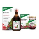 Floradix Ferro & Ervas (16.9 oz) & Salus Cristais de beterraba vermelha (7 oz) - Suplemento de ferro para suporte energético saudável * & Nutricional Orgânica Beterraba Raiz Mix