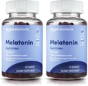 Elementos - Melatonina 10mg Gummies, Suporta sono descansado, morango, 60 Count (Anteriormente Revily) (Pacote de 2)