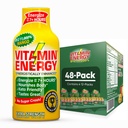 Vitamina Energia B12 11,000% Extra força Energia Shot Mango 48 Pack, 260mg Cafeína Natural, B12 & B6, Foco Nootrópico, Vitalidade, Açúcar Zero, Sem glúten, Vegan, Kosher, 1,93 fl oz