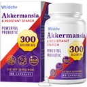 300 bilhões de AFU Akkermansia Probiótica □ GLP-1 Suplemento para Mulheres e Homens, Akkermansia Muciniphila para GLP-1, Digestivo, Gut, Imune, Melhora a função de revestimento digestivo gut, Akka Superbióticos - 60 Caps
