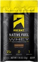 Subir o combustível nativo Whey Protein Powder - Chocolate - 15 pacotes de serviço único