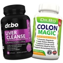 Fígado e Colón Cleanse Detox suplemento de suporte - Pills limpador de intestino natural para enchimento intestinal & alívio diário da constipação - leite cardo Bonés dente-leão & Suplementos da vesícula biliar ajuda