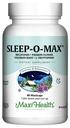 Maxi Saúde Adultos Herbal Sleep-O-Max com Valerian Root, Melatonina, Tryptophan, Passionflower - Suplemento Natural do Sono - Fórmula calma do apoio do sono