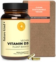 Tipo futuro Vegan Vitamina D3-2500 UI Suplemento baseado em plantas para suporte celular e imunológico - sem açúcar, vitamina D baseada em líquen (30 Softgels em garrafa de vidro)