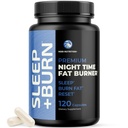 Hora da noite Queimador de gordura para triturar enquanto você dorme, Burner de gordura da barriga, Bloqueador de carboidratos e perda de peso Suplementos de apoio , perda de peso, suporte de metabolismo e queda de sono
