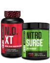 Pilha pré-treino de fábrica Jacked - N.O XT Nitric Oxide Booster & NITROSURGE alta energia pré-treino combustível