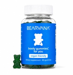 Bearvana Pastilhas de apoio ao pêssego para as mulheres Suplemento de ervas com 9 Botânicas Incluindo Maca Root, Fenugreek & Ginger