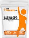 BulkSuplementos.com Alpha GPC Pó - Suplementos de cholina, Alpha GPC 300mg - Sem sabor e sem glúten, 600mg por serviço, 1kg (2,2 lbs) (Pacote de 1)