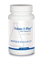 Biotics Research Folato 5 Plus Folato de alta potência com B12, Suporte de metilo, 5 Milligram Natural e Forma de alimentos integrais de Folato, 18mcg B12, Nutrição de gravidez, Suporte de energia, Pele saudável, 120 abas