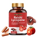 Cápsulas de Licopeno - Suplemento de Licopeno 200mg com Cogumelo Reishi 200mg, Cápsulas de Cogumelo de Extrato de Tomate Natural para Suporte Imune - Sem Glúten, Não-GMO