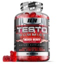 Iron Labs Nutrition Testo Gummies para homens (60 chicletes) - Booster de alta resistência para homens - Misturado sabor Berry - Características Maca, Ginseng, zinco e selênio - Açúcar livre & Vegan Adequado