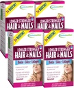 Nutrição Aplicada Cabelo e unhas mais fortes - 60 Gêlas Macio Líquidas, Pacote de 4 - Biotina, Sílica e Colágeno - 120 Servings