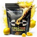 Creatina Mono-hidratada Gummies - Crescimento muscular, Desempenho, Endurance - 5 Gram Creatina por Serviço - Vegan, Não-GMO, Gluten-Free, Made in USA - 90ct - Limão sabor