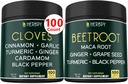 Pacote 7in1 Cloves Suplemento e 6in1 Beterrabas Raízes Cápsulas