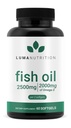 Luma Nutrition Omega 3 Fish Oil Supplement - Força Extra 2500mg - 2000mg EPA & DHA - Saúde do Cérebro e do Coração - 60 Softgels