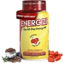 Energize comprimidos de cafeína de força extra, comprimido de energia de longa duração de ação rápida com cafeína de liberação prolongada de tempo, melhor clareza e suporte energético para homens e mulheres, sem Jitters, sem quebra (60 tablets)