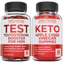 Atlantis Nutrition Testosterona Booster 60 Gummies + Keto Apple Cider Vinagre 60 Gummies