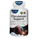 Suplemento de suporte de circulação de sangue para artérias e veias de saúde- pílulas cardiovasculares naturais com L-Arginina, Ginger Root- promove saudável fluxo de sangue e saúde do coração- 90 Cápsulas