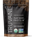 Truvani Vegan proteína de ervilha em pó, chocolate, 20g de proteína baseada vegetal orgânica, 10 Servings, Keto, Gluten & Dairy Free, baixo carboidrato, sem açúcar adicionado