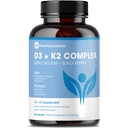 Pure Micronutrients Vitamina D3 K2 Suplemento MK7 100mcg, D3 5000 ui, Cálcio + BioPerine .Músculo & Saúde Óssea, Coração, Imunidade e Apoio Energético .