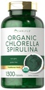 Carlyle Organic Chlorela Spirulina Tablets □ 1300 Contagem > 50/50 Mistura > Não-GMO e Suplemento sem glúten
