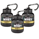 OnMyWhey - Protein Powder and Supplement Funnel Keychain, Portable to-Go Container for The Gym, Workouts, Fitness, and Travel - TSA Aprovado, Classic 3-Pack