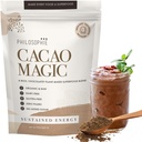 Philosophie Organic Cacao Magic Superfood Mistura – Planta-Based Protein Powder com Raw Cacao, Reishi Mushroom & Maca Root – Sem açúcar Vegan Chocolate Suplemento, 32 Servings
