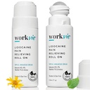 Lidocaína Roll On Pain Relief Cream 2pk Maximum Strength - Arnica, Menthol, Aloe Vera - Alivio calmante para músculos e articulações - sensível pele amigável