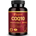 CoQ10 200mg Softgels com PQQ & Omega 3, Coenzima de Absorção Máxima Q10, poderoso antioxidante para saúde do coração e energia, 120 contagem, fornecimento de 4 meses, não-GMO