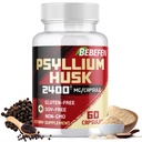 BEBEFEN Psyllium Husk Cápsulas 2400mg com Pimenta Preta - 2 Mês de Fornecimento - Fibra Solúvel Diária para a Saúde do Gut - Fórmula Não-GMO e Gluten-Free