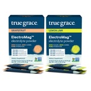 True Grace ElectroMag - Toranja (16 Stick Packs) + Limão (16 Stick Packs) - Pó de Eletrólito para Hidratação Rápida - Açúcar Zero & Carboidratos - Não-GMO - 32 Total Servings