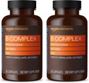 Elementos B Complexo, Alta potência, 83% inteiro alimento cultivado, Suporta metabolismo energético imunológico e normal, Vegan, 65 Cápsulas, 2 Month Supply (Packaging May Vary) (Pacote de 2)