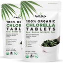 Comprimidos orgânicos de chlorela 400 contagem . Alta potência Superalimentos  . Pílulas clorofílicas de 100% Algas Verdes Puras .. Parede celular quebrada para Absorção Máxima .