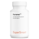 Supersmart - Keranat (Formula avançada com biotina) - Suplemento de cabelo para volume e crescimento - Perda de cabelo Vitaminas - Sem OGM e sem glúten - 60 Softgels