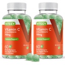 Viteey mastigável pastilhas de vitamina C para adultos - 700mg Extra força Imune Suporte Suplemento - Vegan, Gluten Free - 120 Contagem