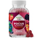 Fitoral Vegan Kids Focus Gummies - Potente Mastigável Suporte Cérebro para Crianças - Melhora a Concentração e Memória - Suplementos calmantes e chicletes foco para crianças - Não-GMO & Gluten-Free - 60 Contagem