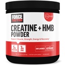 Fator de força Creatina HMB pó, 5g Creatina Monohidrato + 3g myHMB para crescimento muscular, força, energia e recuperação, com AstraGin para absorção aumentada, sem sabor, 30 Servings