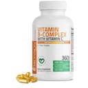 Bronson Complexo de Vitamina B com Vitamina C - Saúde Imune, Suporte Energético e Apoio ao Sistema Nervoso - Cápsulas Vegetarianas Não-GMO, 360